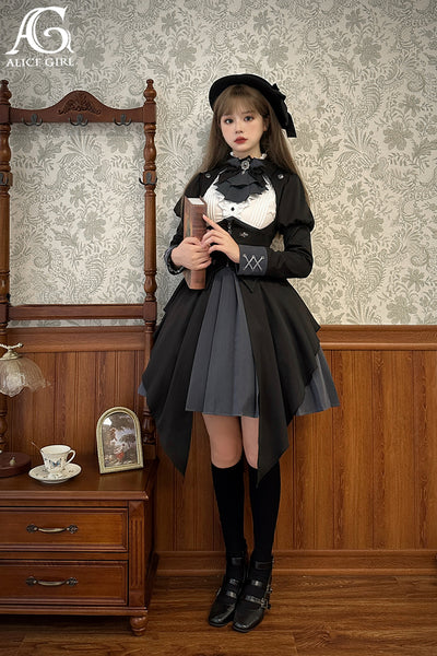 Alice Girl~Lolita Accessory Detective Butler Bat-Collar Tie   