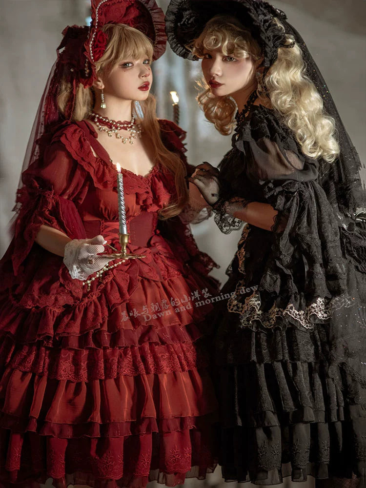 (BFM)Dawn and Morning~Elegant Lolita OP Dress Sunrise Elf Long Dress 32348:383542