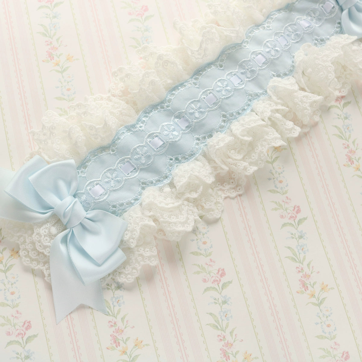 Creamy bubbles~Elegant Lolita Blue-white Hairband blue-white  