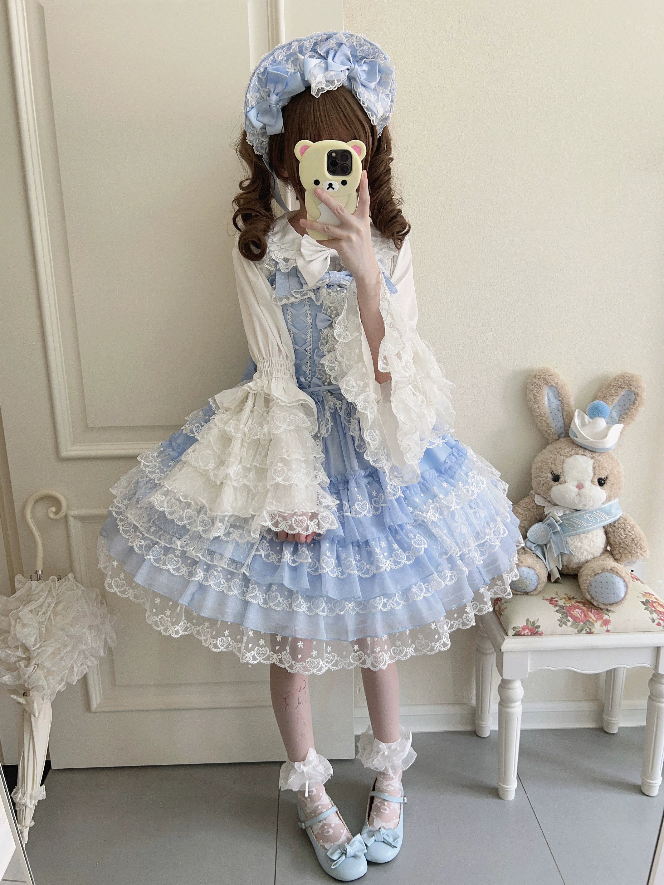 Sugar Girl - Love Overture - Sweet Lolita JSK Suit Tiered Ruffles Dress 40624:685362