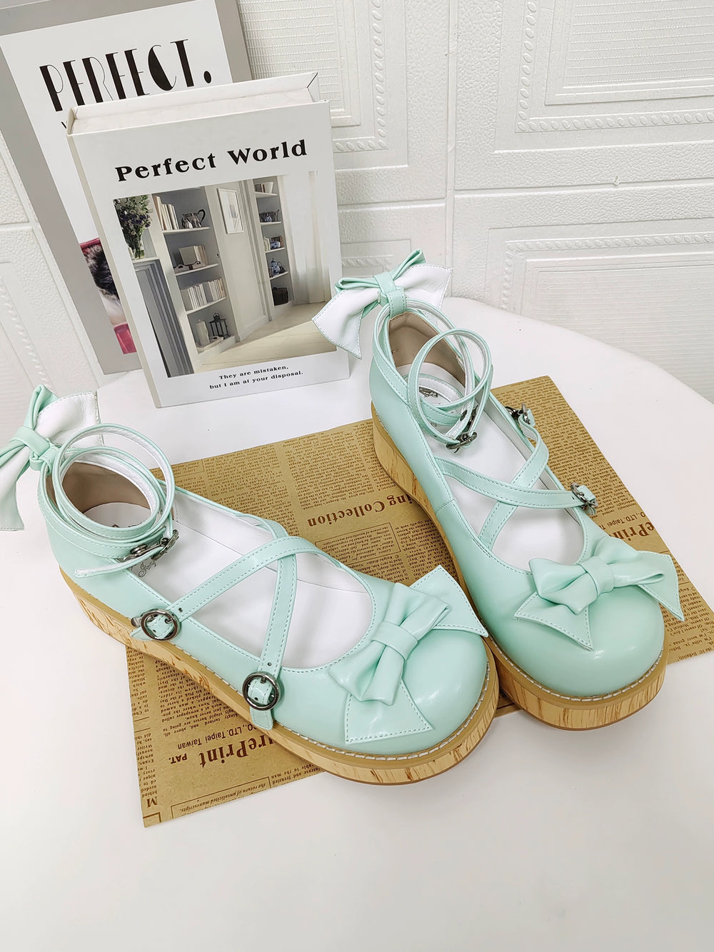 Angelic Imprint - Mid Heel Sweet Lolita Platform Shoes 43487:777825