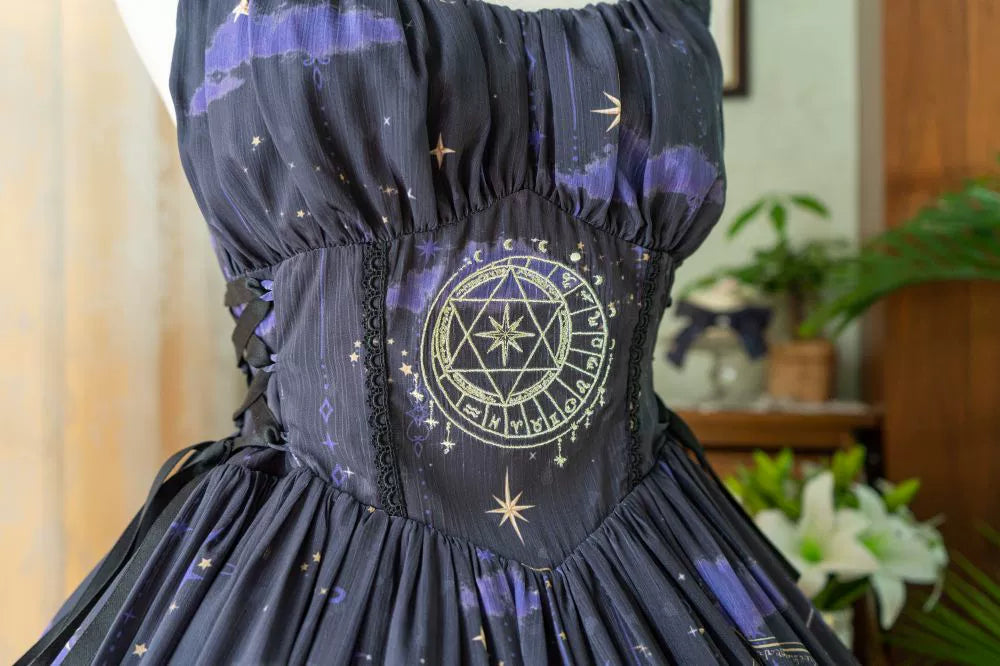 (BFM)Time Soild~Elegant Lolita JSK Dress 12 Constellation Gradient Color Dress   