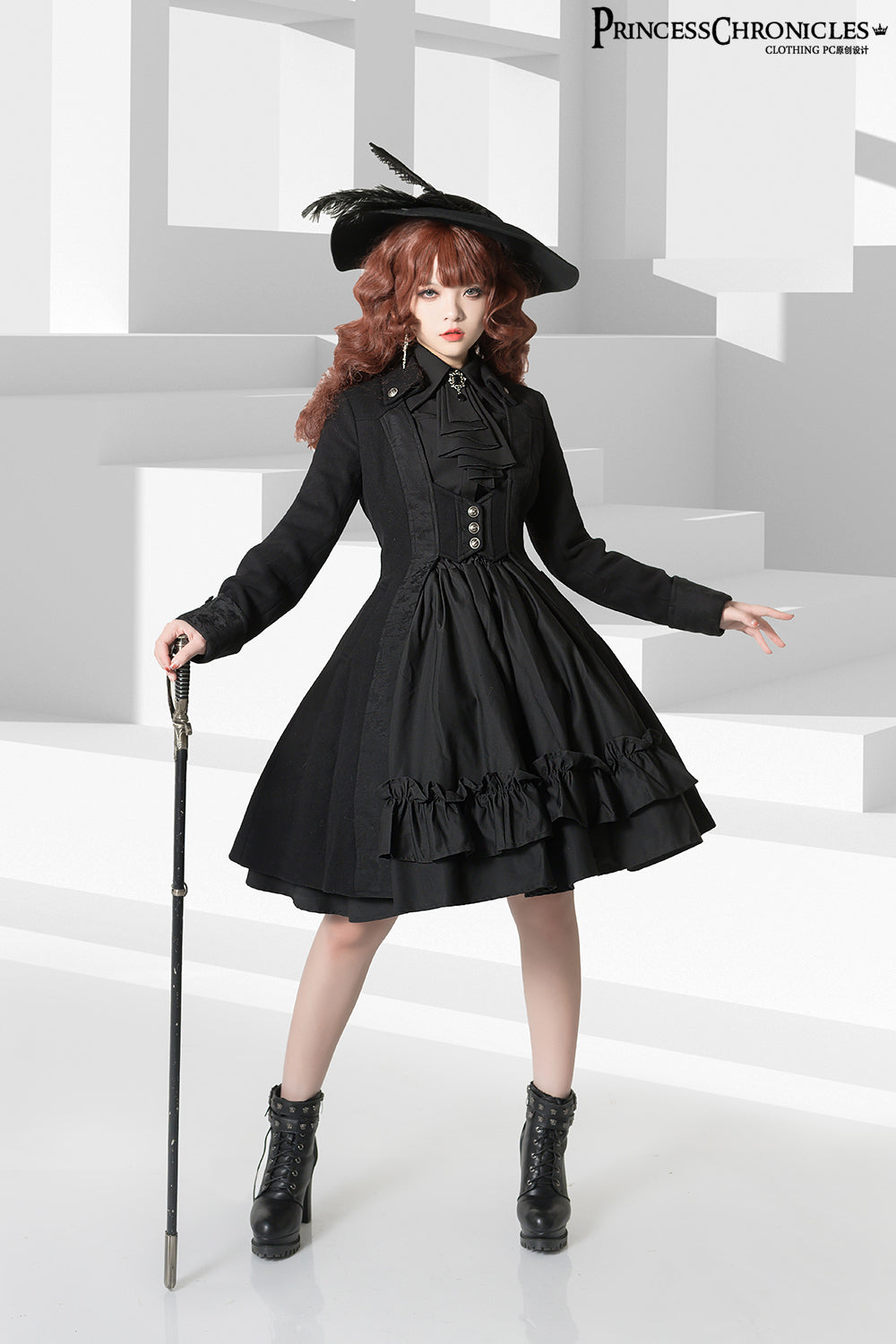 Princess Chronicles~Black and Blue~Retro Ouji Lolita Shirt