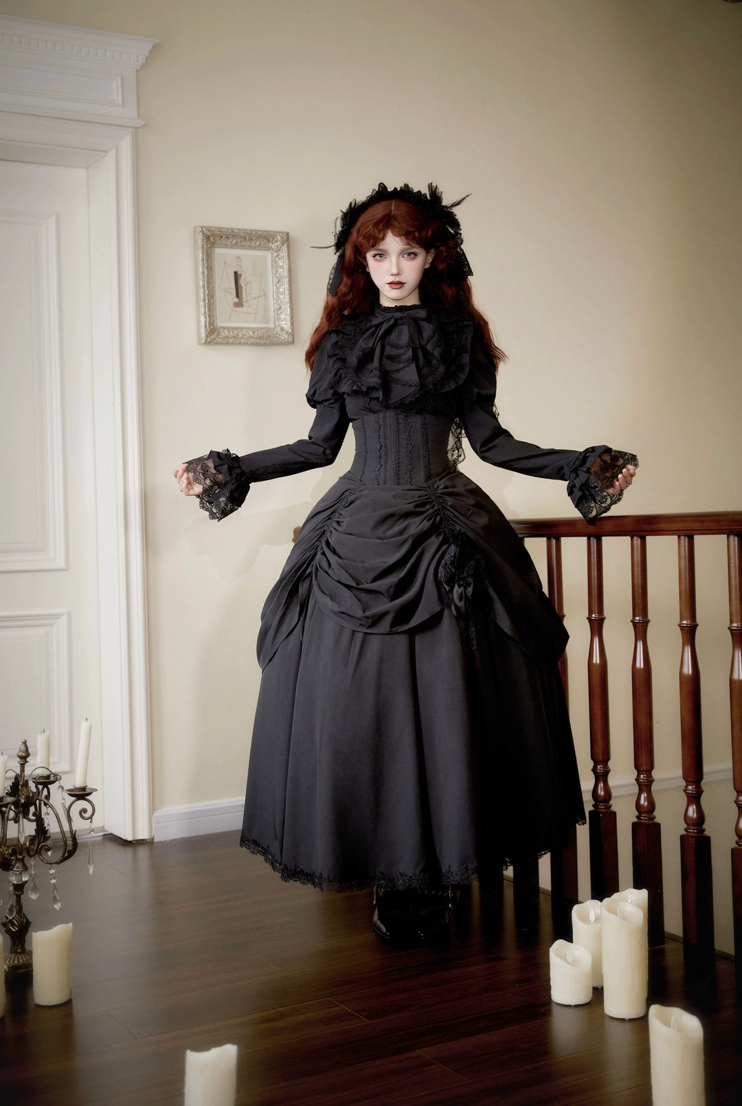 The Original Witch~Gothic Lolita Dress Fishbone Lifting Corset SK Shirt