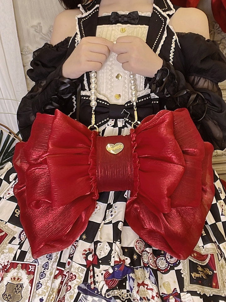 (Buyforme)Boguta~ Satin Butterfly Bow Bag Versatile Elegance Lolita Bag