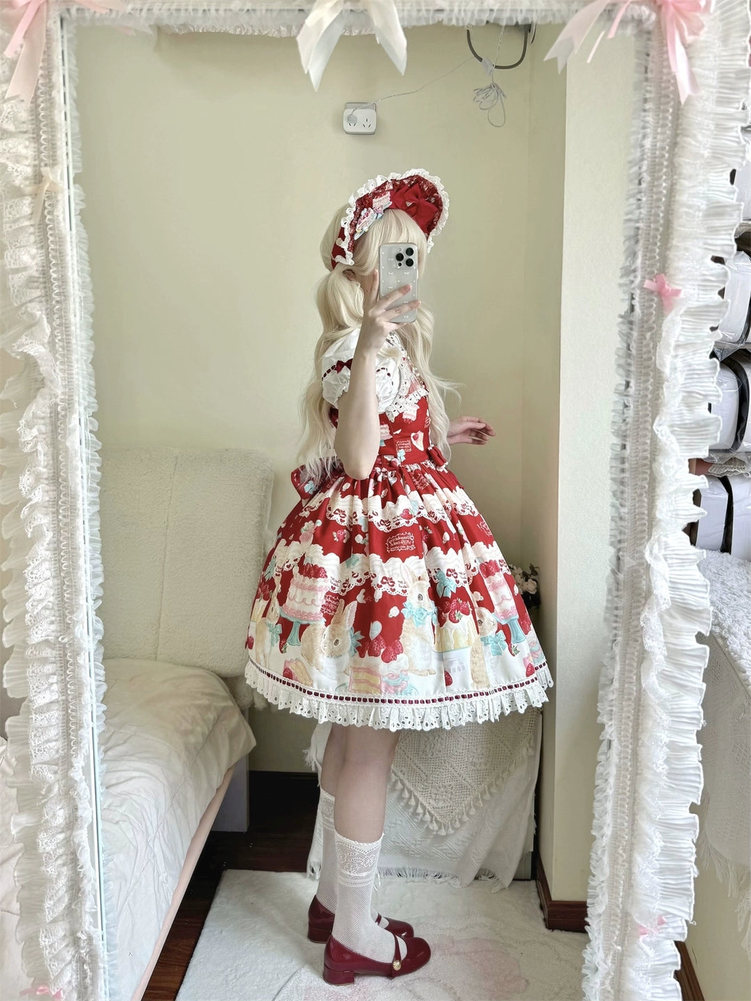 Dark Star Island~Honey Bunny Cake~Sweet Lolita JSK/OP/Strap SK/Shirt   