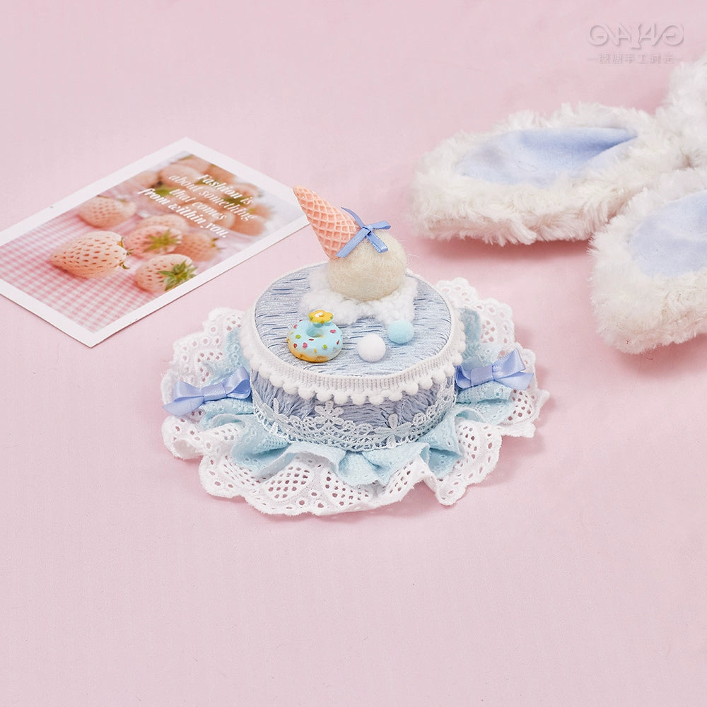 Tang Tang Craft - Sweet Lolita Cake Hat Hair Accessory Chocolate Clip