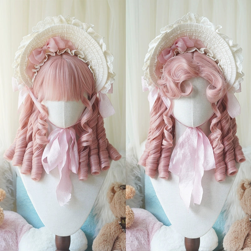 Imperial Tea~Retro Lolita Wig Short Roman Curl Hairpiece