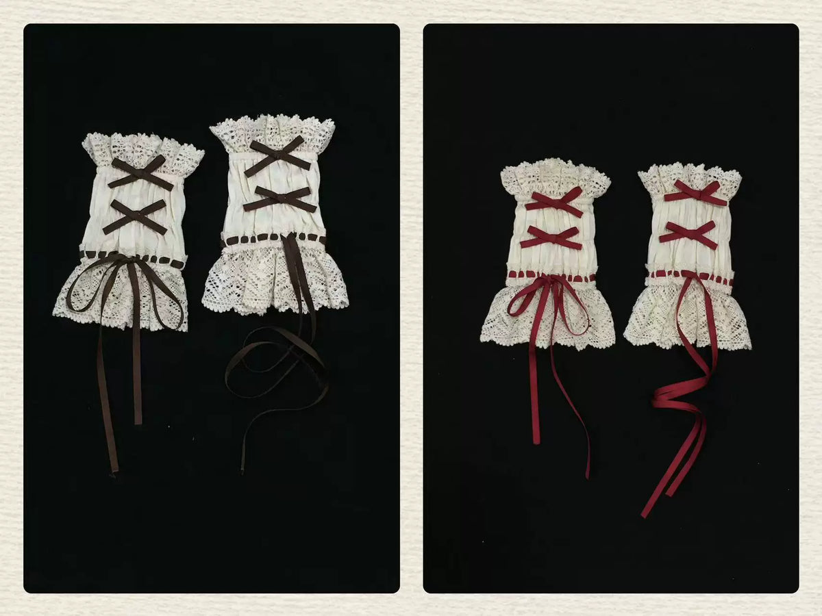 Old Rose Garden - Old School Lolita Floral Print Headdress & Socks 45981:870410