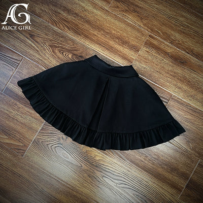 (BFM)Alice Girl~Black Lolita OP Dress Embroidered Winter Dress   