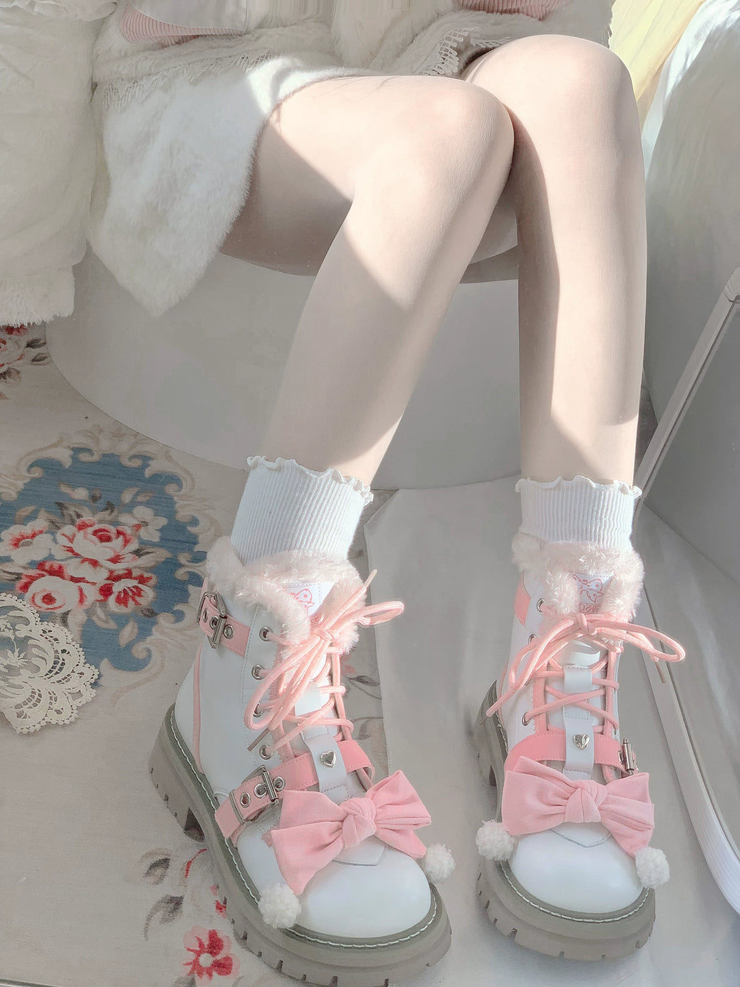 StarsCrwon~Sweet Lolita Shoes Winter Lolita Martin Boots