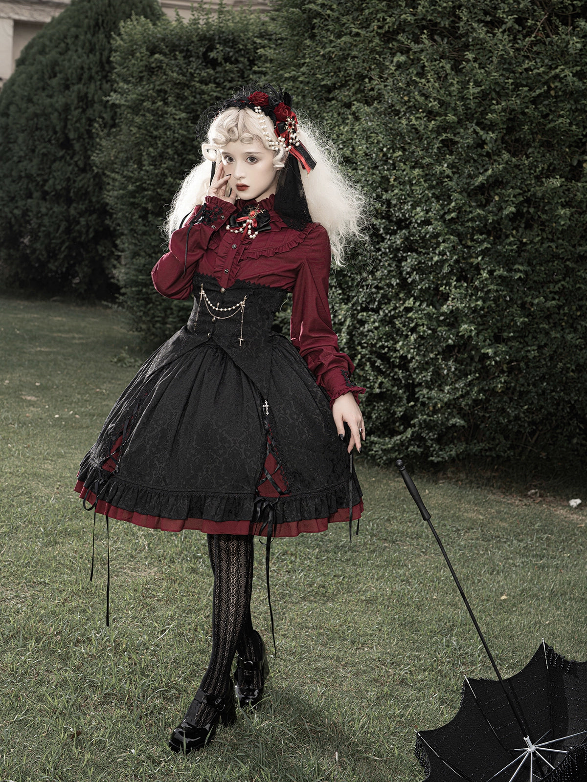 Luna Planetarium - Evil Fang - Gothic Lolita JSK Suit Ouji Lolita Shorts Suit