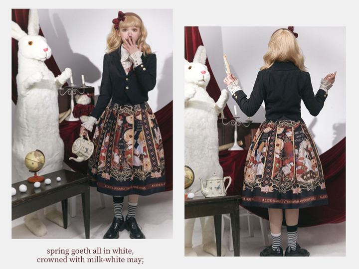 Alice in Wonderland~Holy Night Alice~Classic Lolita Dress Preppy Style Bust-supporting JSK 40466:663822