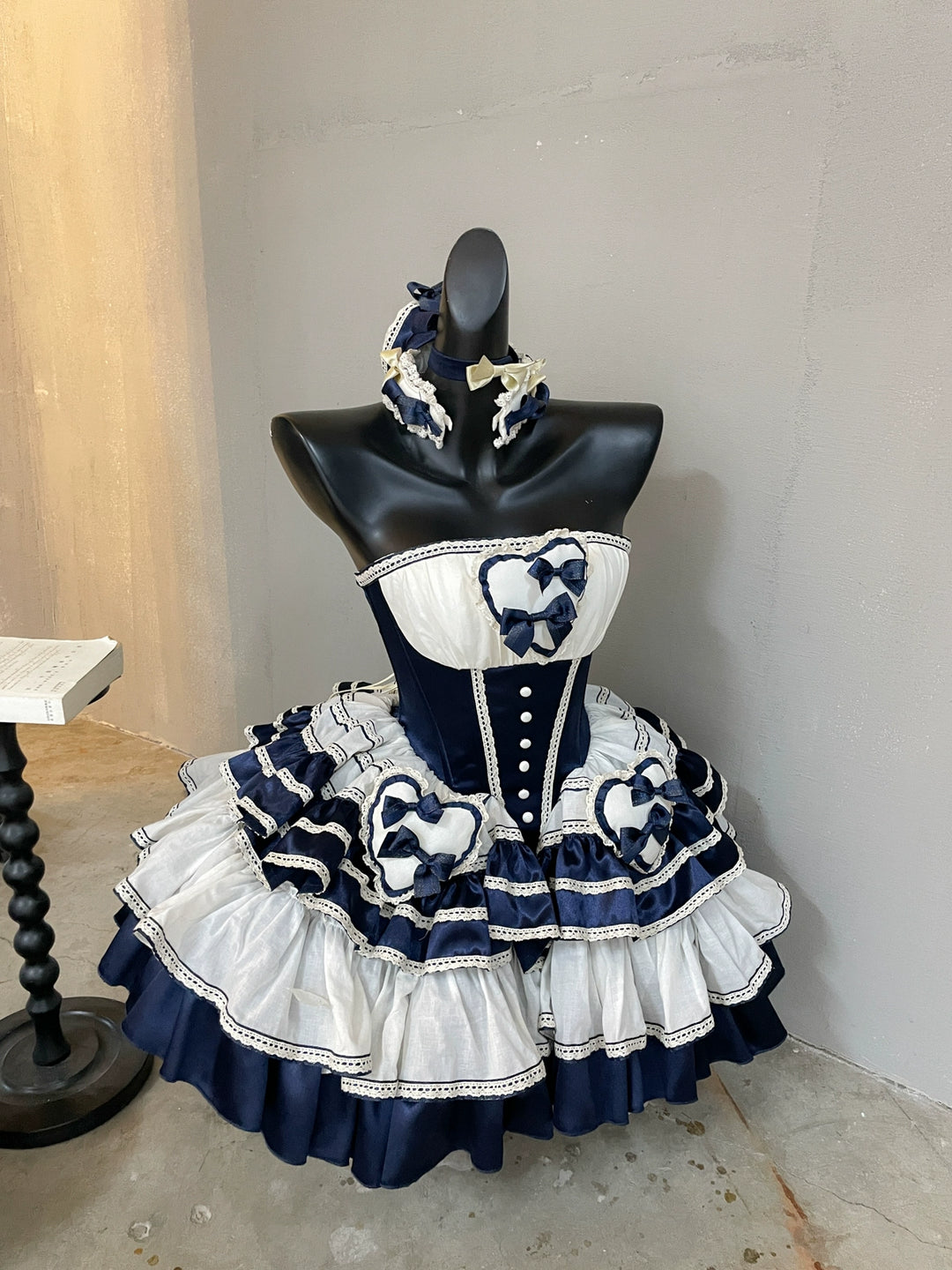 POSHEPOSE~Girl's Shore~High-End Sailor Lolita Dress Set   