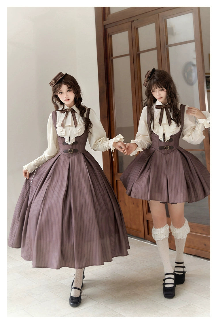 With PUJI~Ouji Lolita Shirt Bust-supporting JSK Dress   