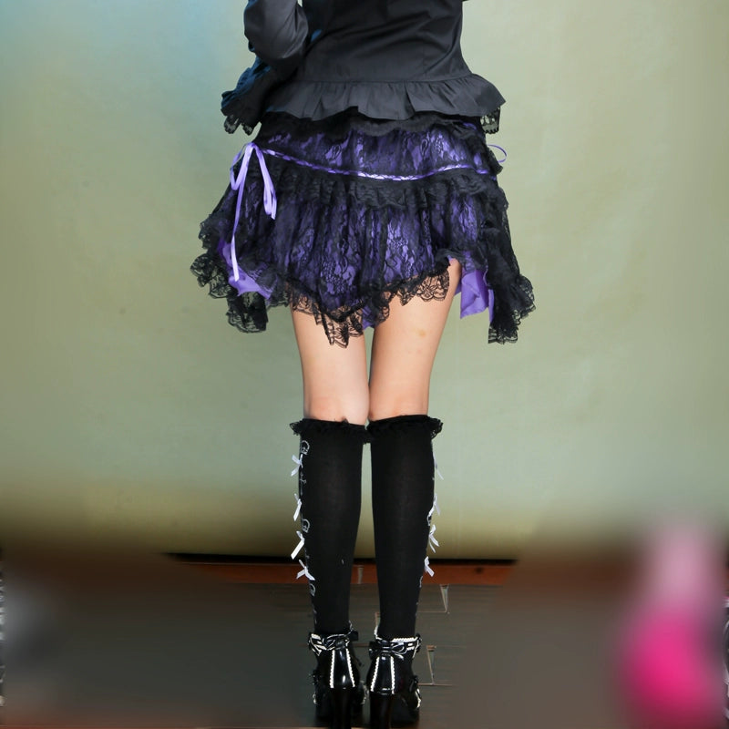 (BFM)G.L.P~Rococo Lolita Skirt Irregular Lace Skirt   