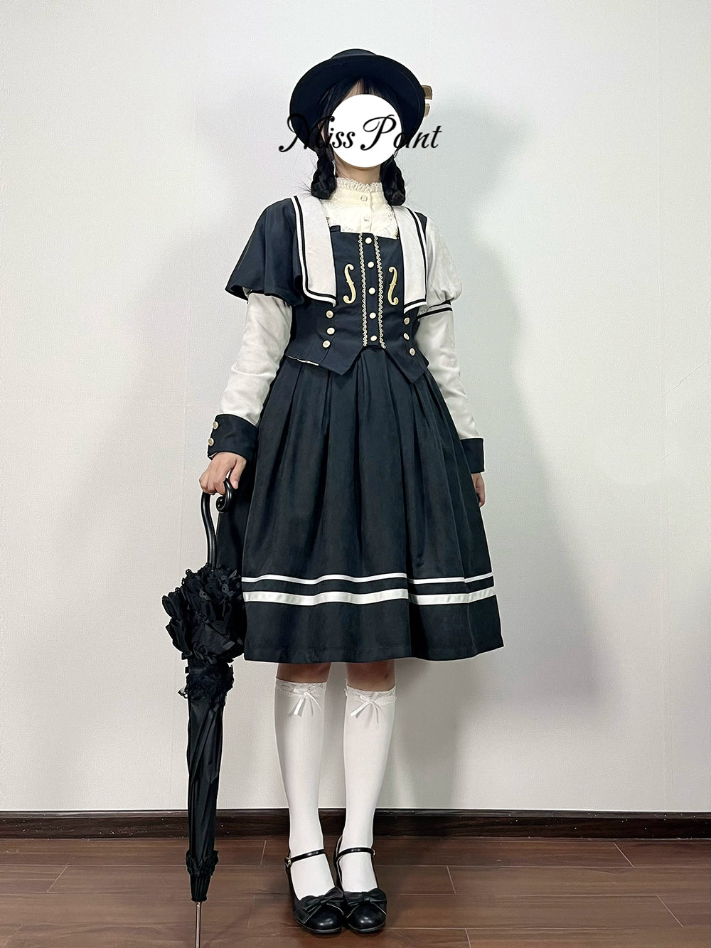 (BFM)Miss Point~Customized Lolita Jumper Dress~Elegant College Lolita JSK   