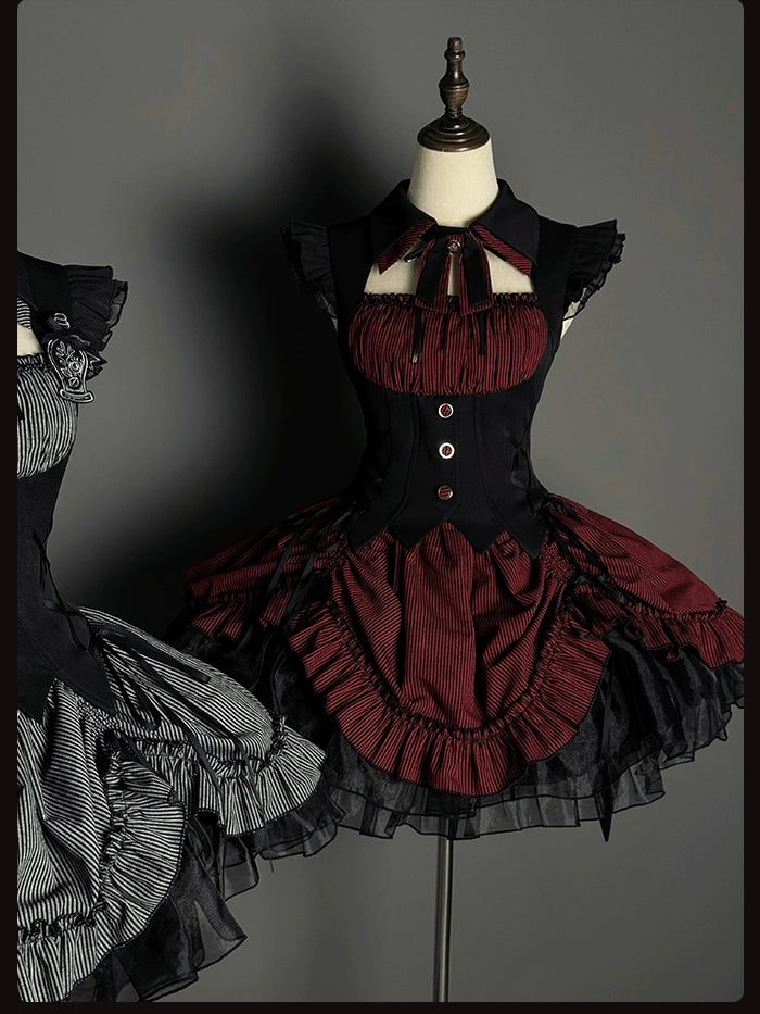 Alice Girl~Lolita Potion~Gothic Lolita JSK Halloween Sleeveless Lolita Dress   