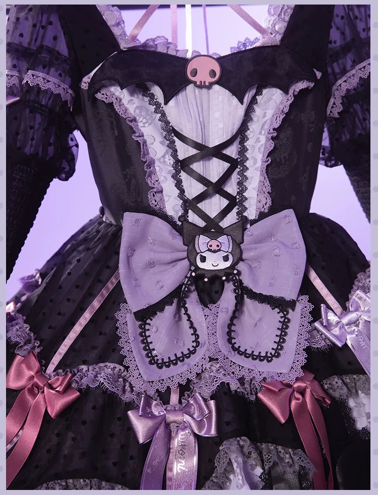 IP Collab Gorgeous Lolita OP Dress, Polka Dot Accent