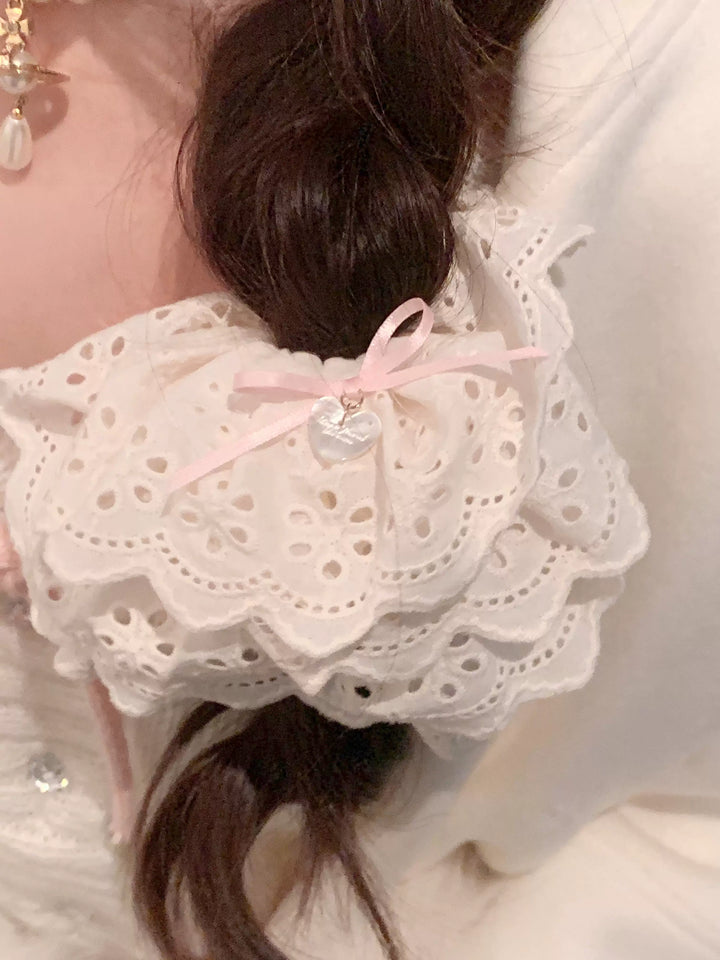 Pure Tea For Dream~Marshmallow Melody~Sweet Lolita Headdress Bow Hair Rope   