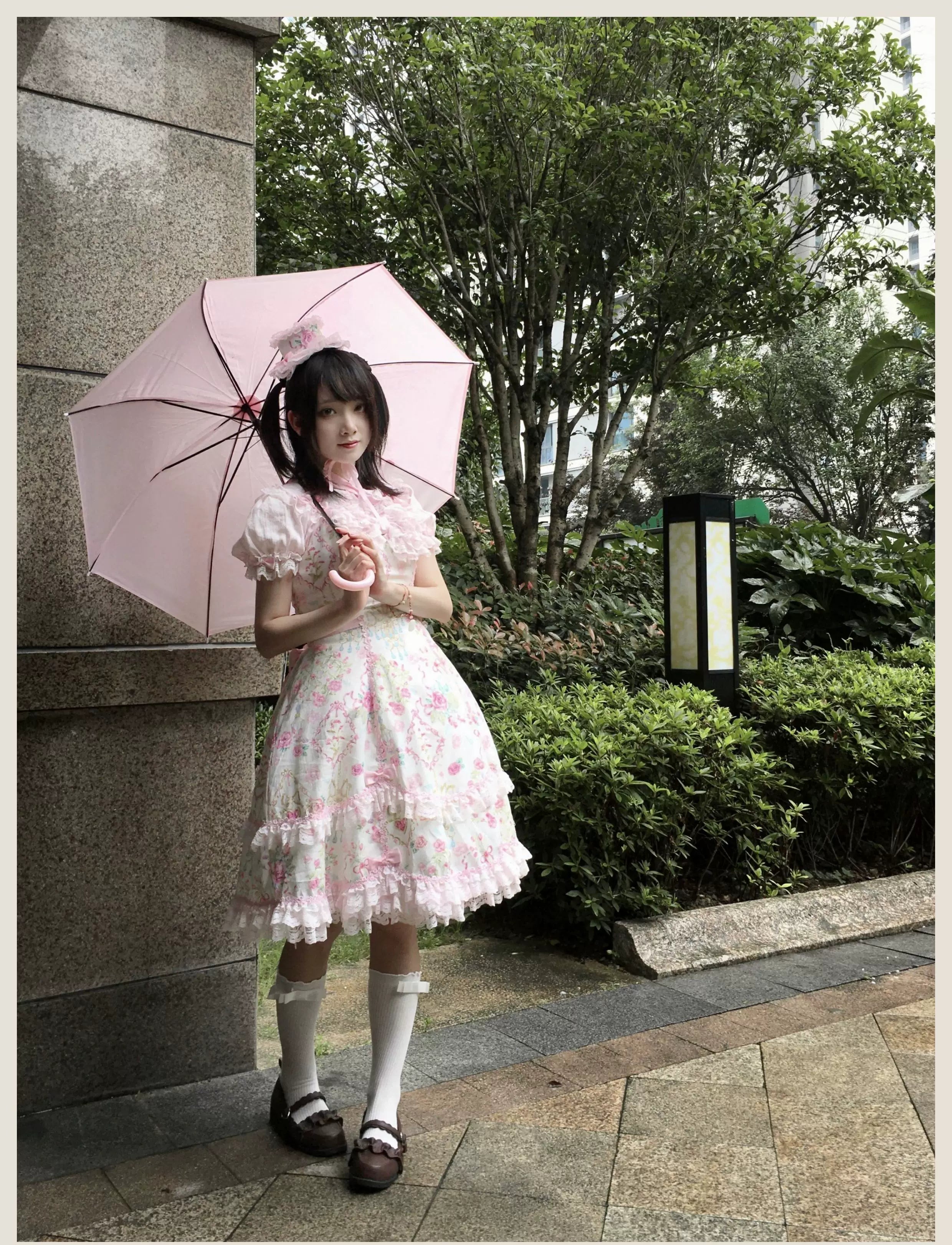 Old School Lolita Peter Pan Collar Blouse with Lace 45504:851257