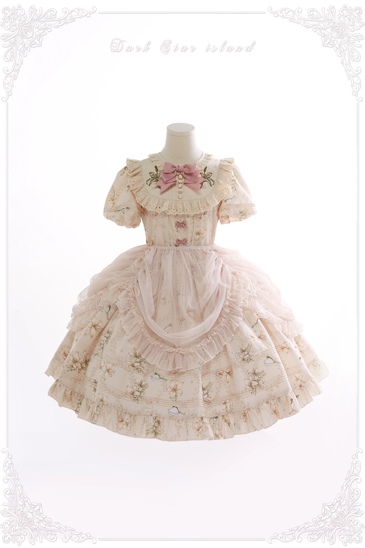 Dark Star Island~Lily&Mountain Breeze~Lily Lolita Accessories BNT One size fits all Short - curtain gauzy skirt 