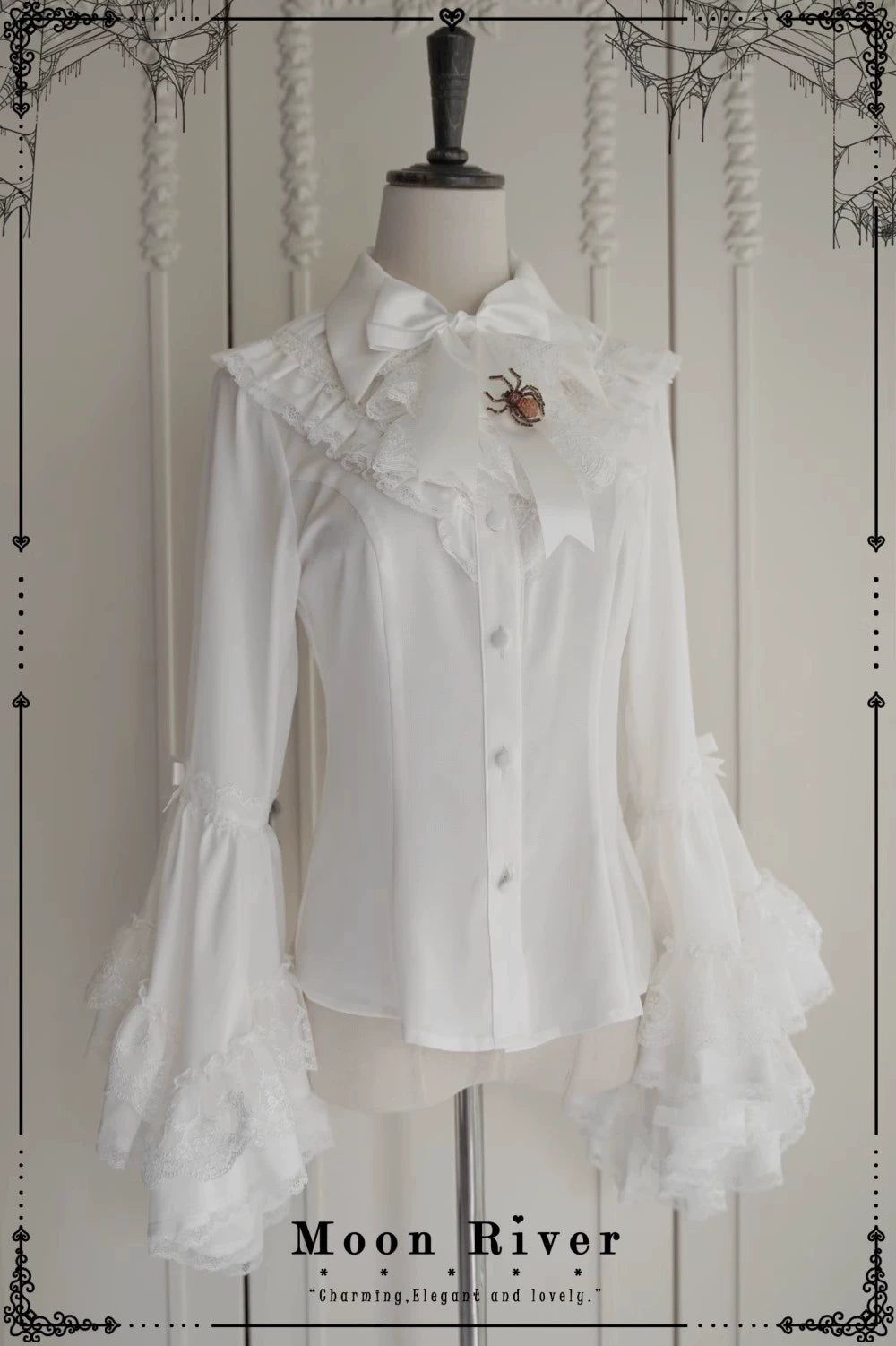 Moon River - Moonlit Spider - Gothic Lolita SK & JSK Dress Outfit Set 44232:799413