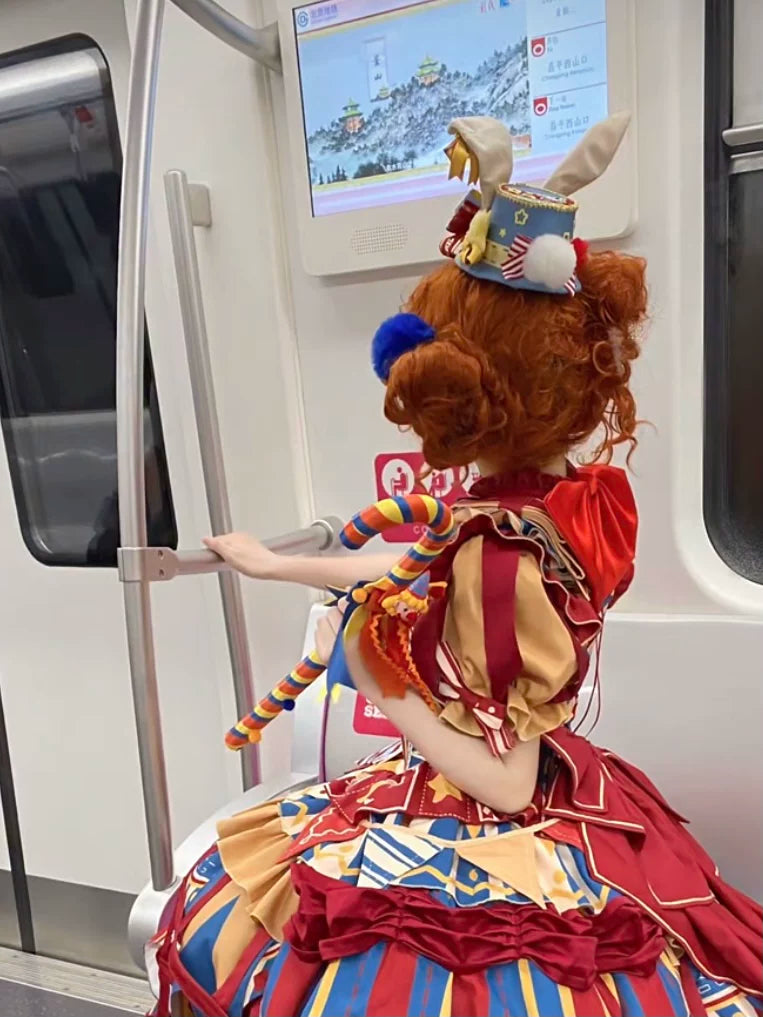 Circus-inspired Lolita Top Hat, Bunny Ear