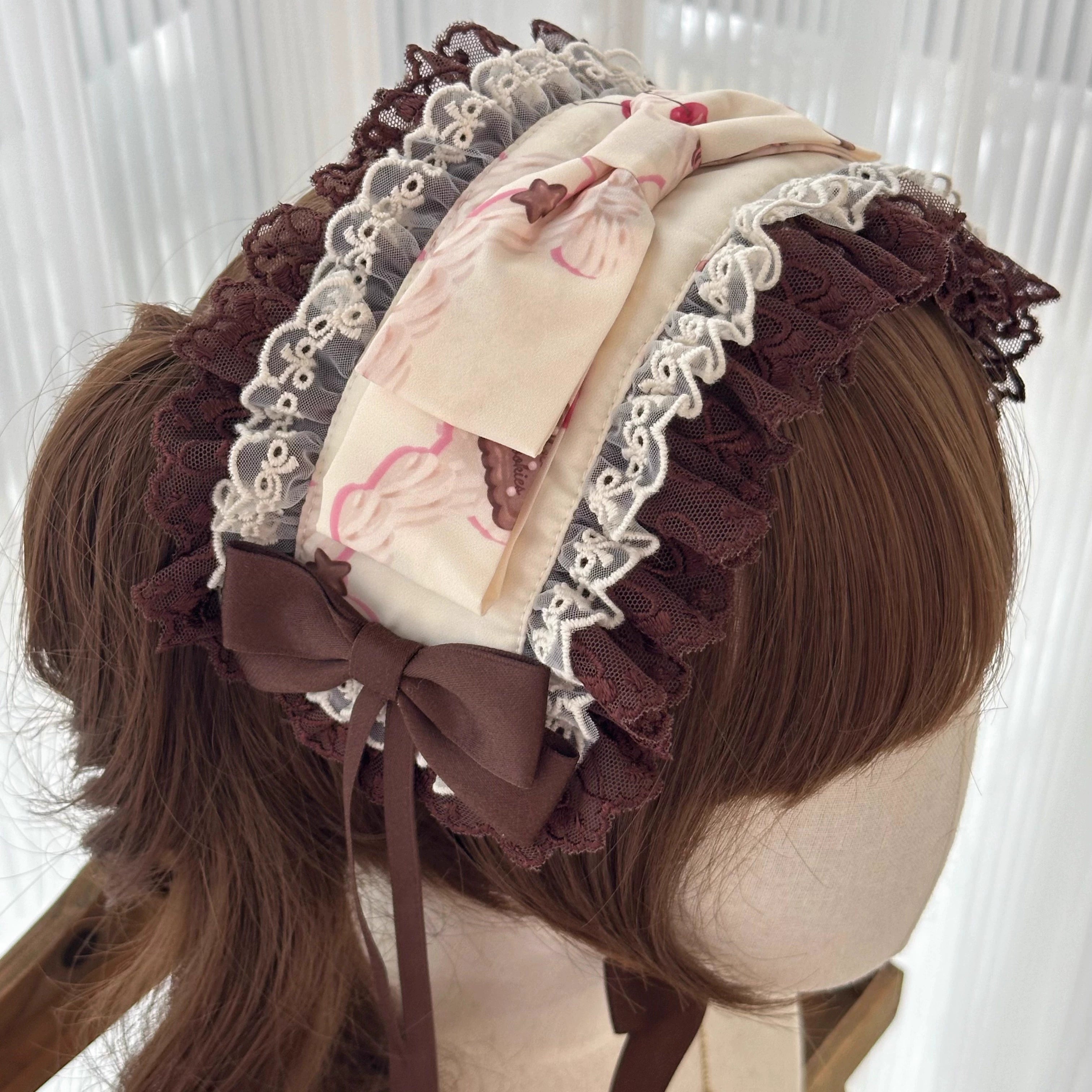 Sweet Dream Sheep - Chocolate Cat - Kawaii Lolita JSK, Cat & Chocolate Print 43857:787369