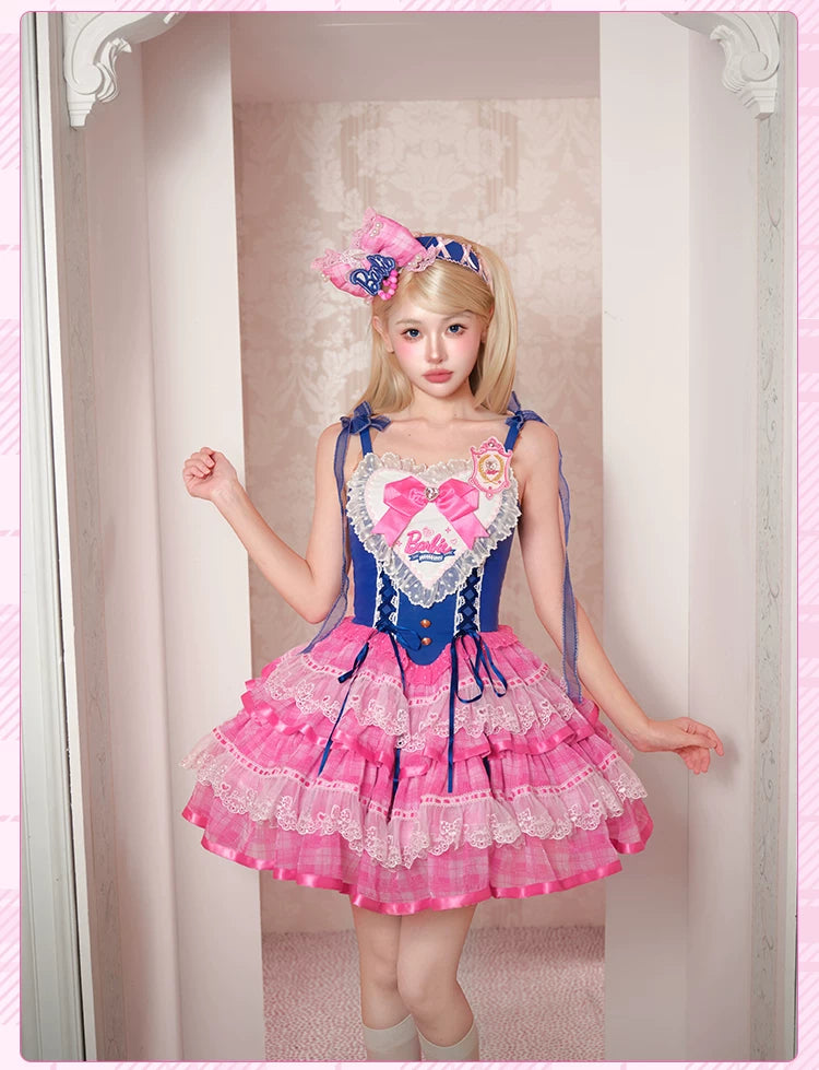 Princess Academy - IP Collab Sweet Lolita JSK Dress, Heart Embroidery 45883:866270