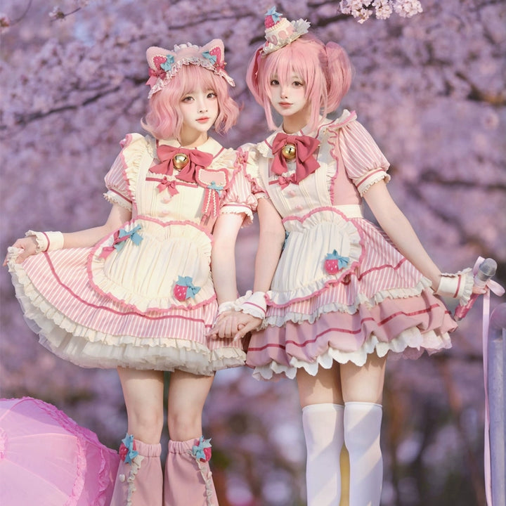 Sakurahime~Berry Bubble~Cute Lolita OP Dress Two Kawaii Styles   