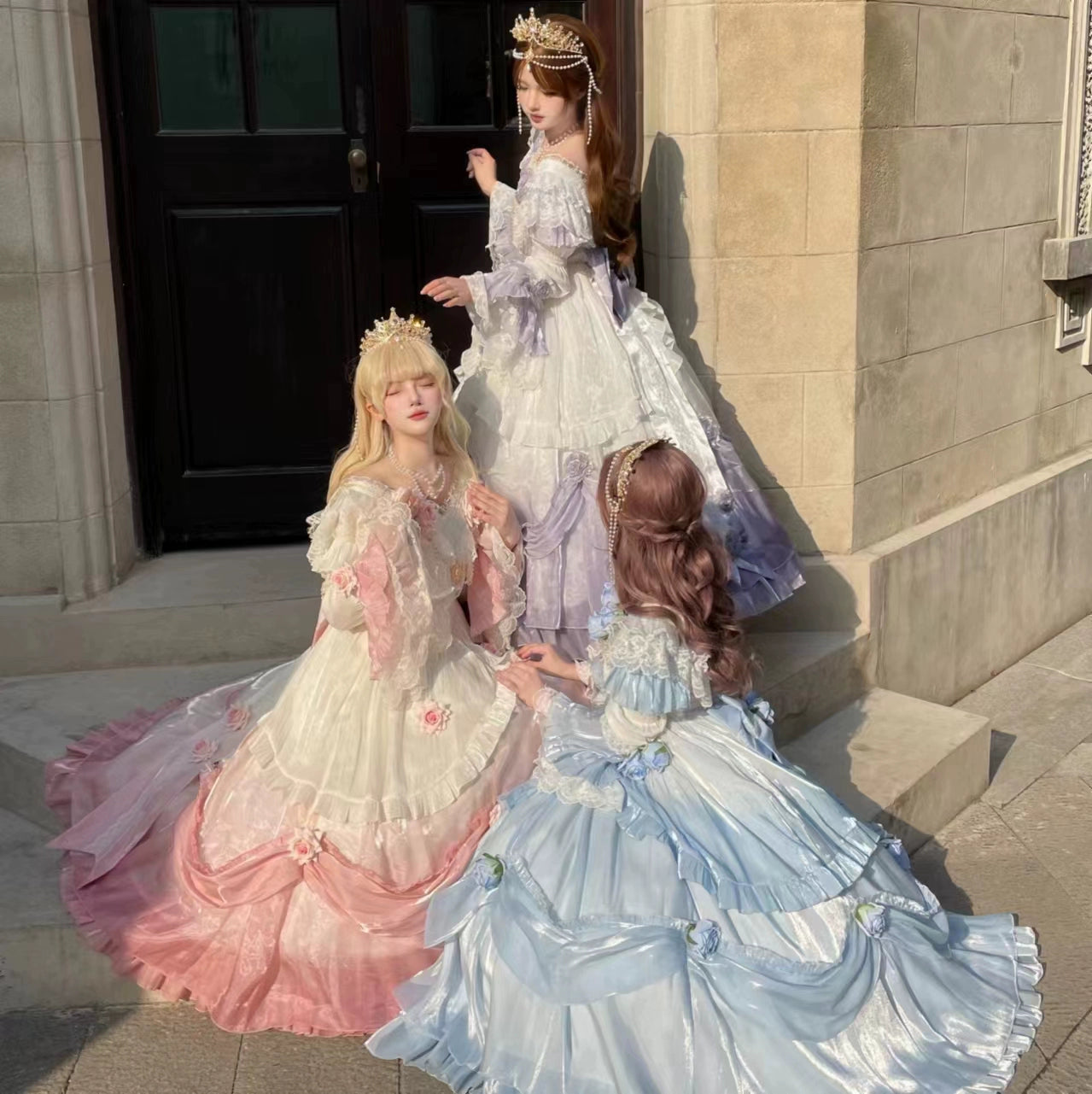 Meowing and fruity - Tana Manor - Classic Lolita OP Dress, Floral Decoration 38680:596052