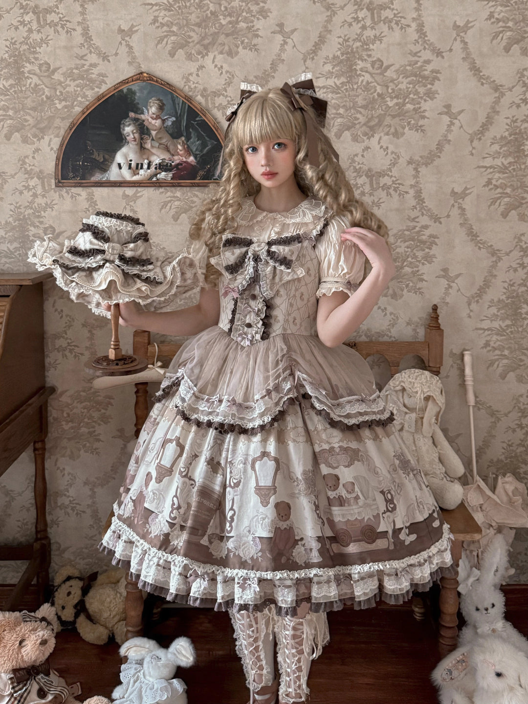 DreamDoll~Brianna~Kawaii Lolita Accessories Cute BB Hat and Bag