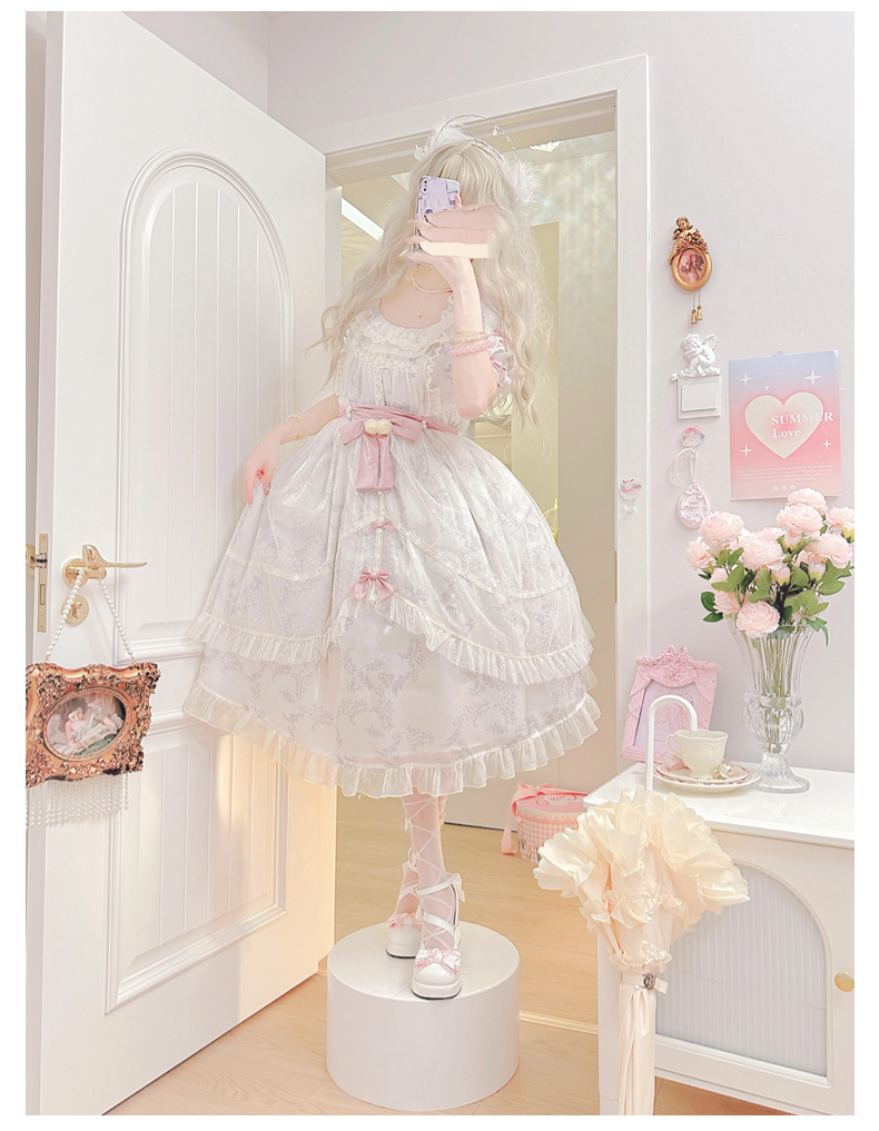 Girly Heart - Sweet Lolita Chunky Heels Shoes, Dreamy Bows 44740:820810