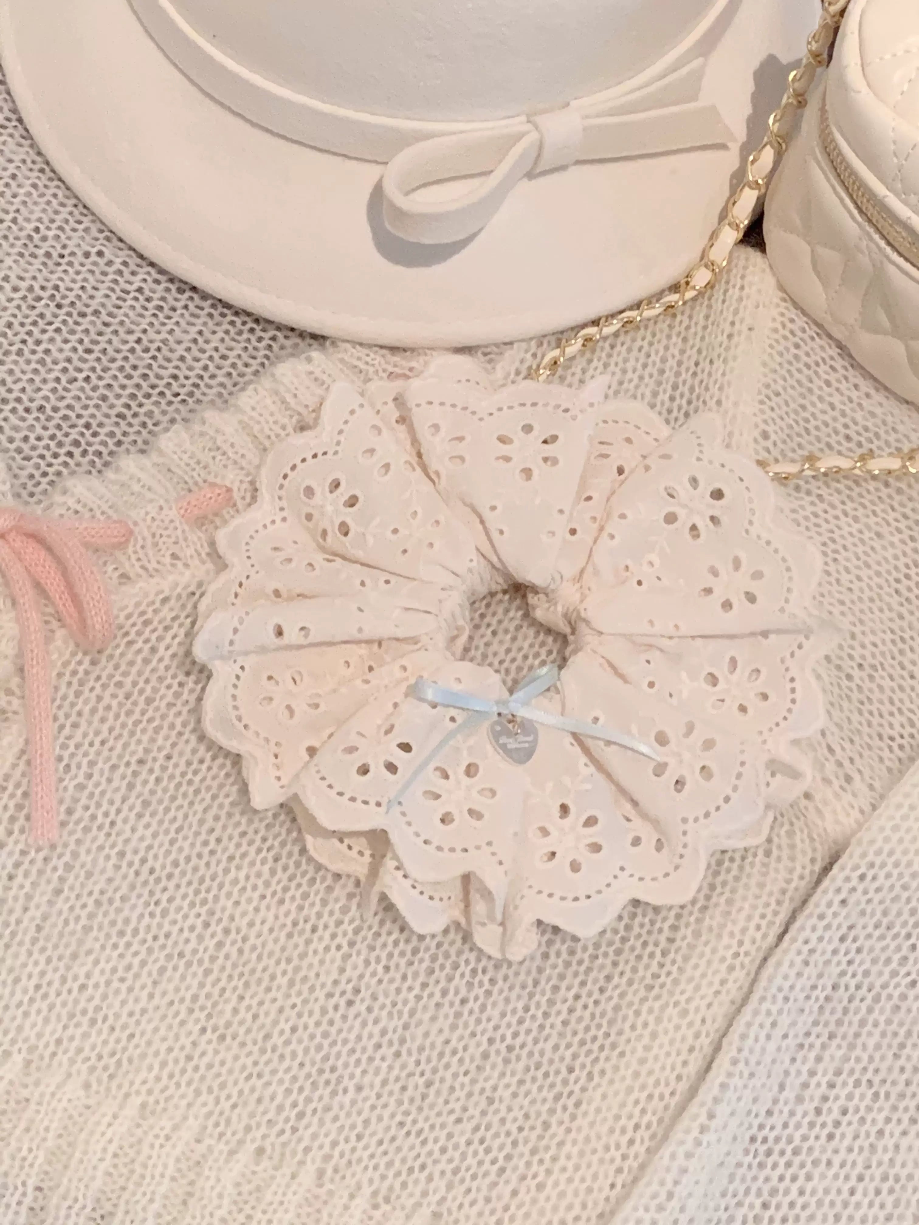 Pure Tea For Dream - Marshmallow Melody - Sweet Lolita Headdress Bow Hair Rope