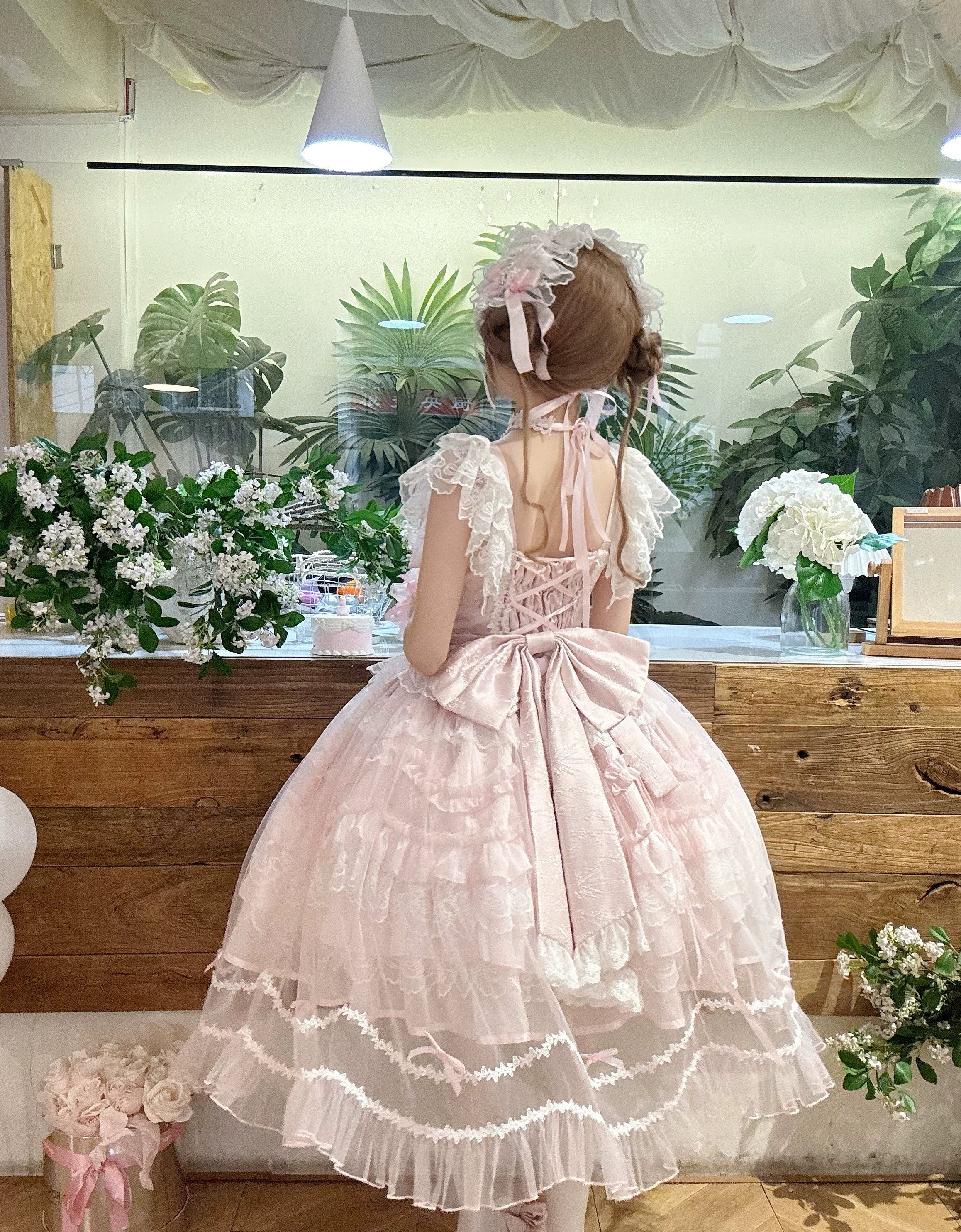 Sugar Girl - Eternal Vow - Weeding Lolita JSK, Detachable Overlay 44248:800927