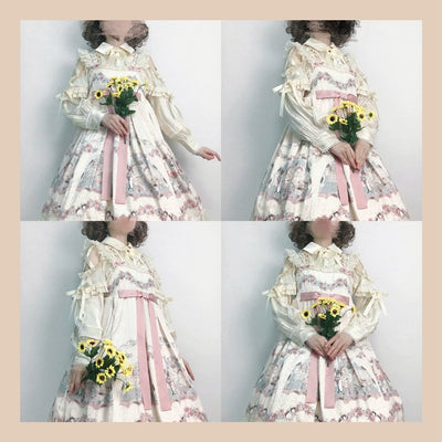 (BFM)OCELOT~Lolita Blouse Yuelong Poem Long Sleeve Inner Shirt   