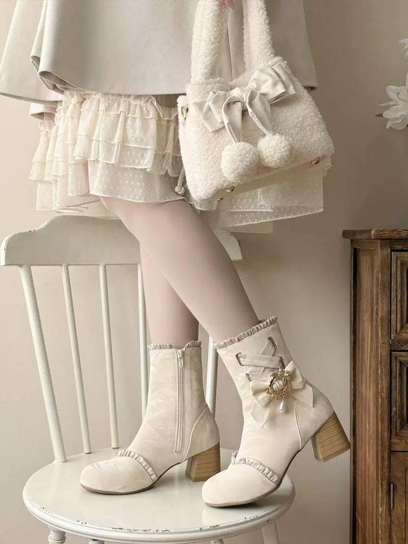 Taoxiaowu~Elegant Lolita Boots Winter Lolita Shoes