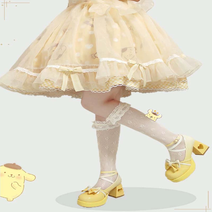 A Can of Cocoa~Heart Function~Sweet Lolita Shoes Gradient Color High Heels   