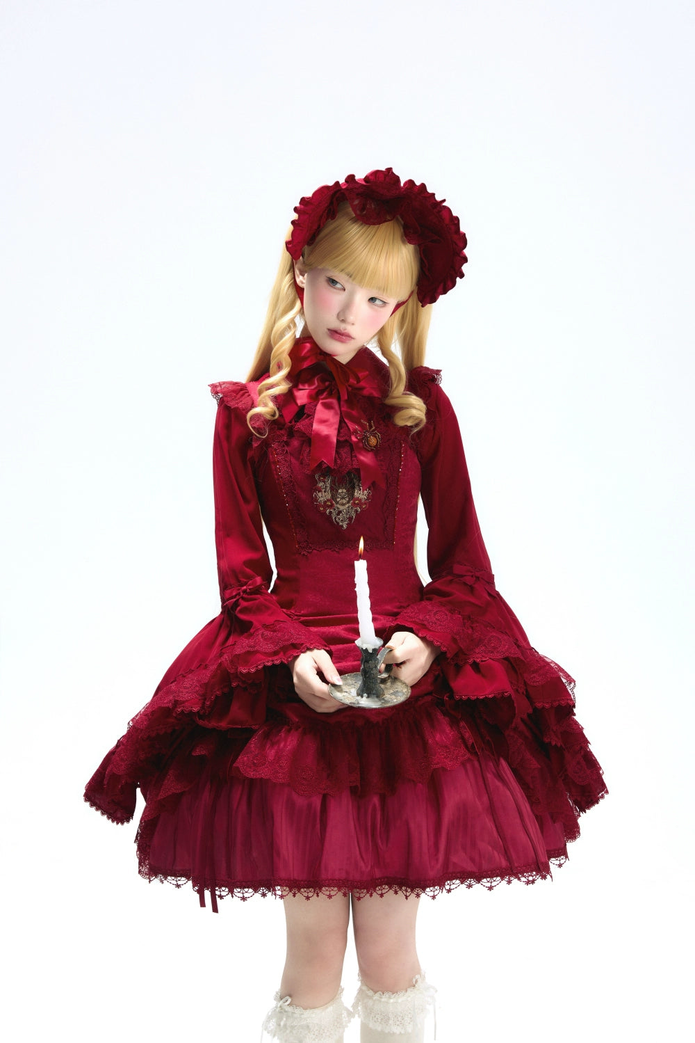 Moon River - Moonlit Spider - Gothic Lolita SK & JSK Dress Outfit Set 44232:799691