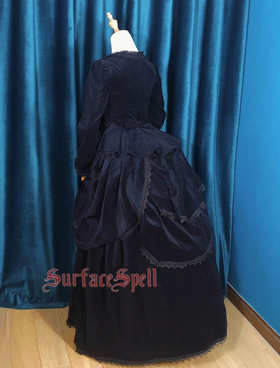 Surface Spell~Gothic Lolita Skirt Velvet Winter Lolita Dress   