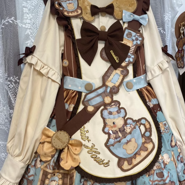 Star Fantasy - Cookie - Winter Plush Lolita Cape, Headdress Pre-order Sash Only