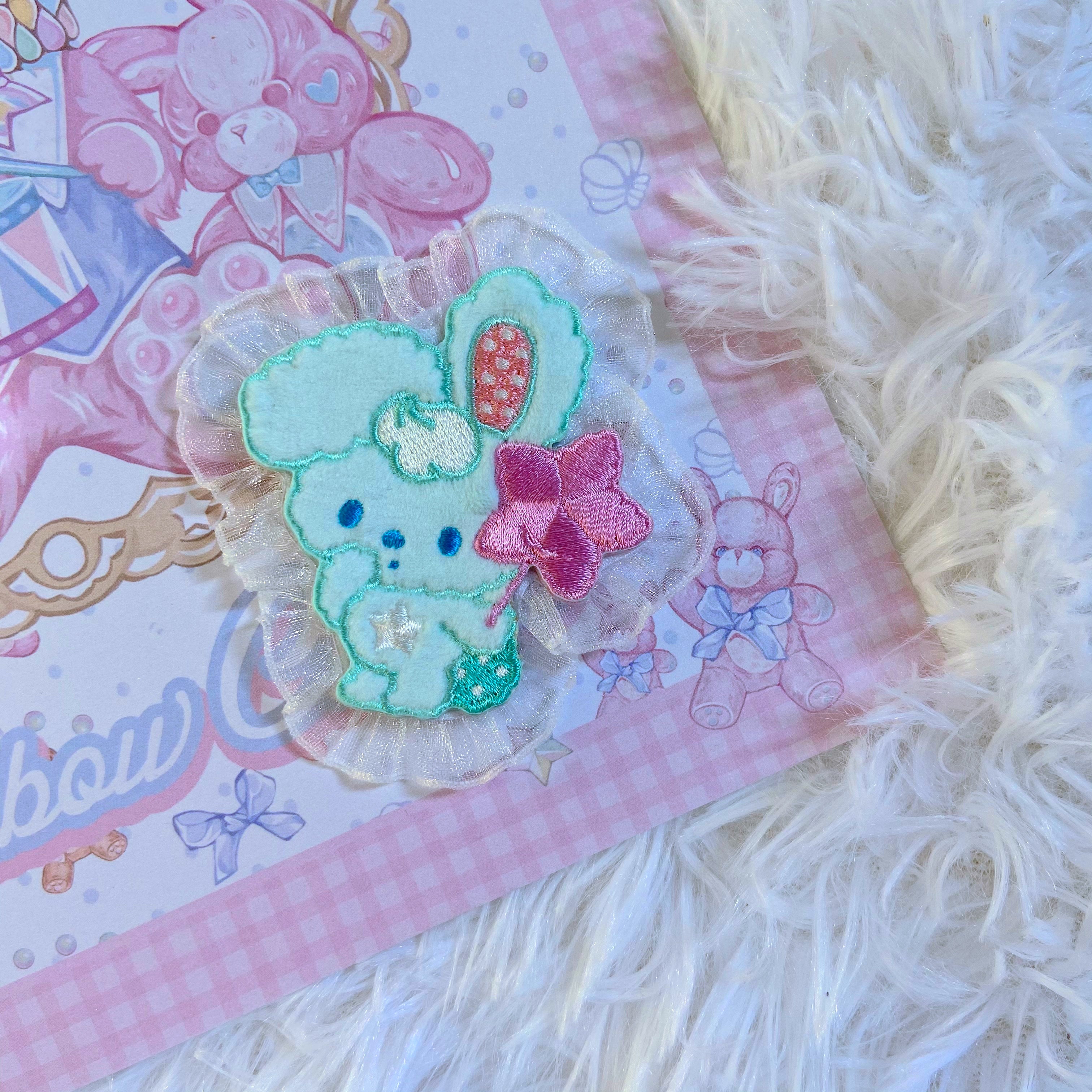 Bear Doll - D&I&T - Cute Lolita Badge and Hair Clip Accessory light green