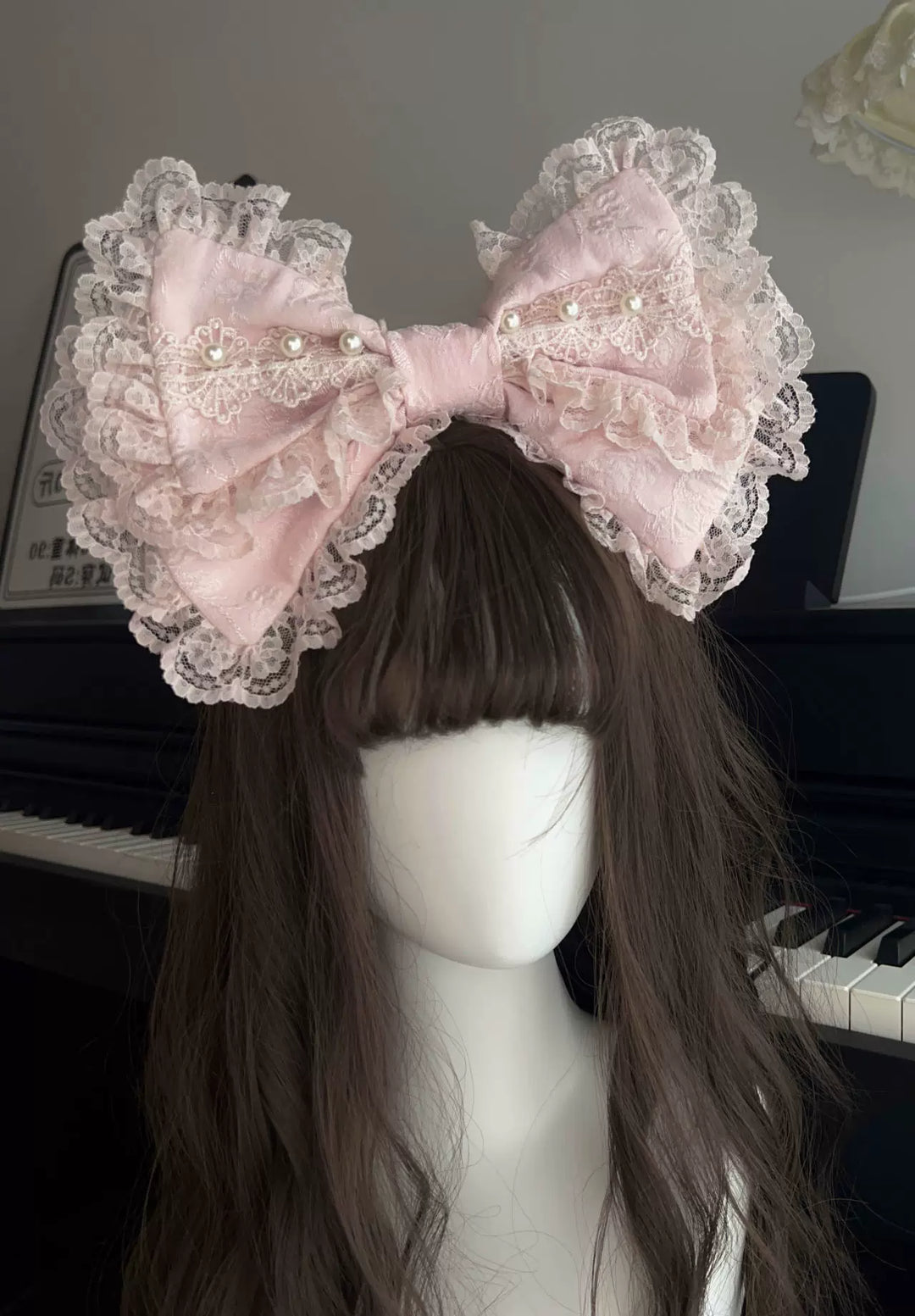 (BFM)Sugar Girl~Rose Tale~Sweet Lolita Accessories Summer Trailing Short Sleeves KC Free size Pink KC 