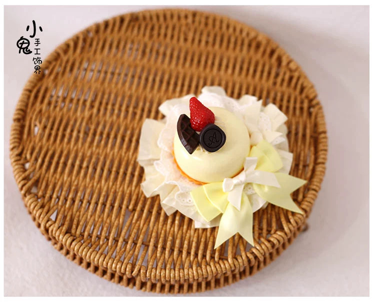 Xiaogui~Sweet Cake~Kawaii Lolita Hairpin Cake Flower Pill Headdress #3  