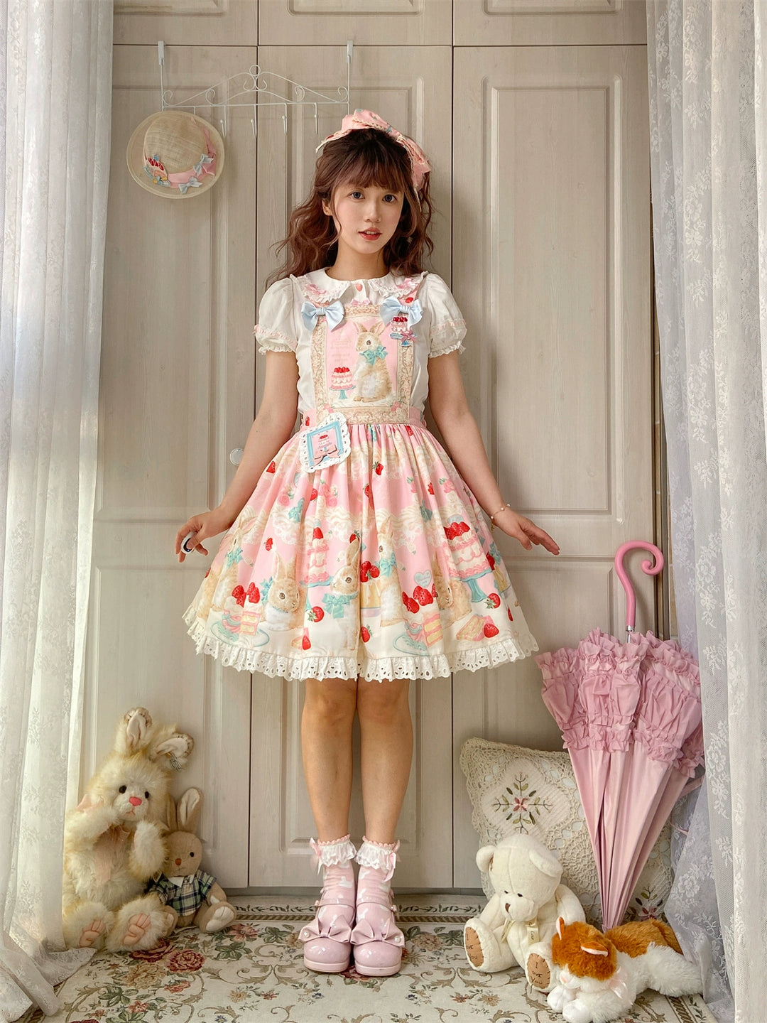 Dark Star Island~Honey Bunny Cake~Sweet Lolita JSK/OP/Strap SK/Shirt 39864:638710