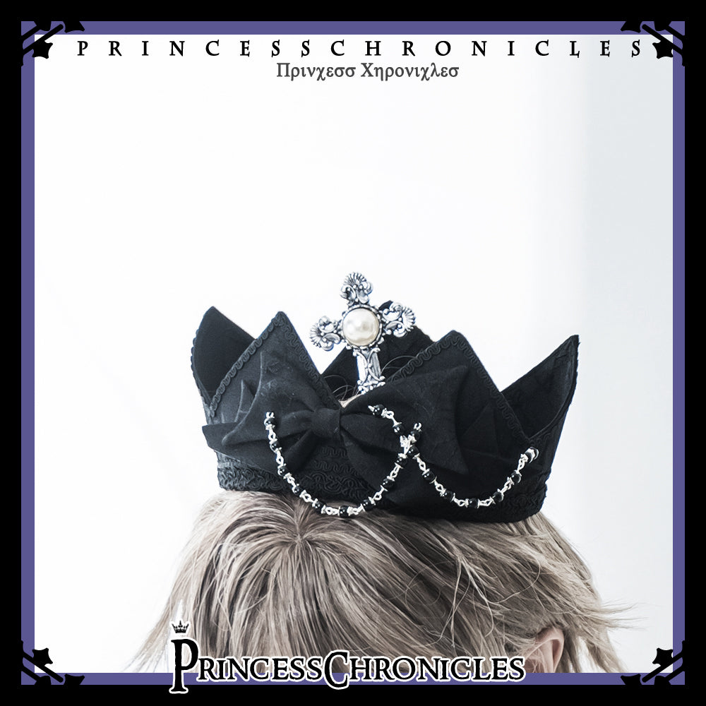Princess Chronicles~Floating Phantom~Gothic Lolita Black Prince Crown crown  
