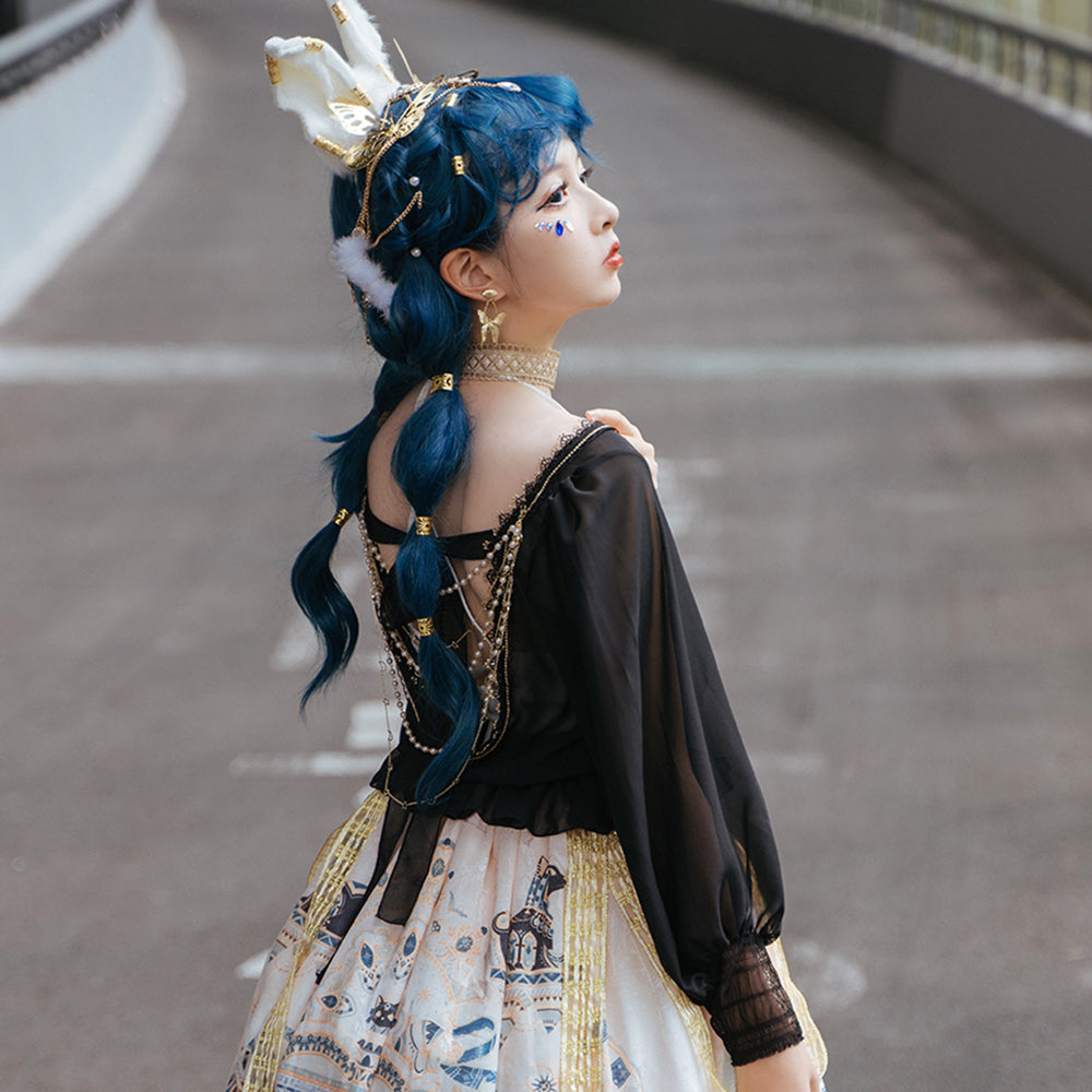 Miss Point - Dusk Bester - Egyptian Lolita Brooch Waistband Shawl