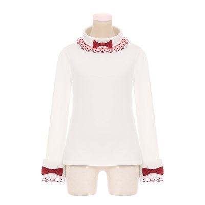 To Alice~Snowball~Christmas Lolita JSK Dress Red Cute Dress Millet Apricot Inner Wear(Size #0)  