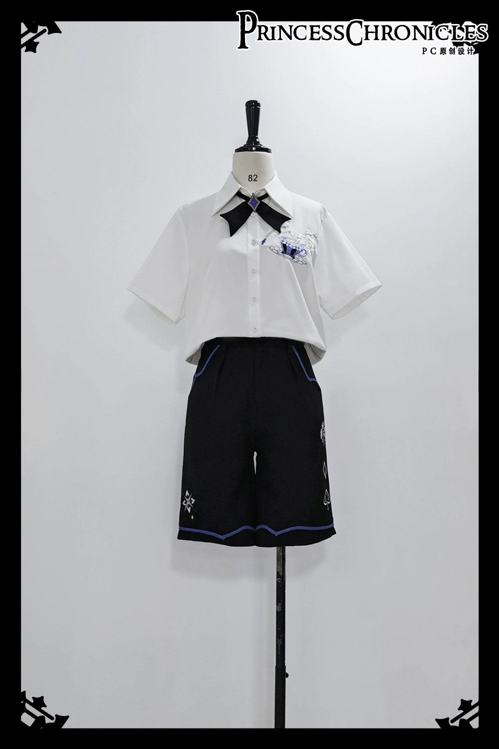 Princess Chronicles - Summer Loose Embroidered Short Sleeve White Shirt S white shirt only (pre-order)